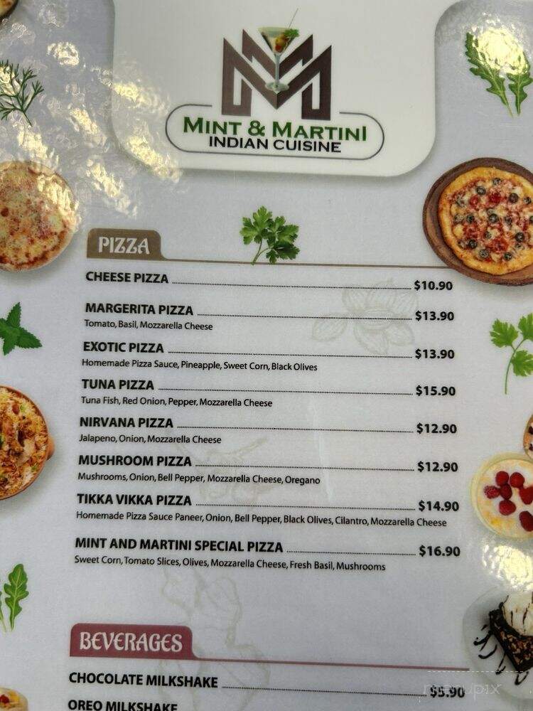 Mint & Martini Indian Cuisine - Wildwood, MO menu_pic