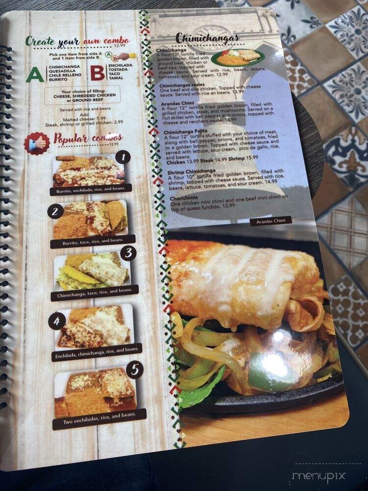 Arandas MX Cocina - Godfrey, IL menu_pic