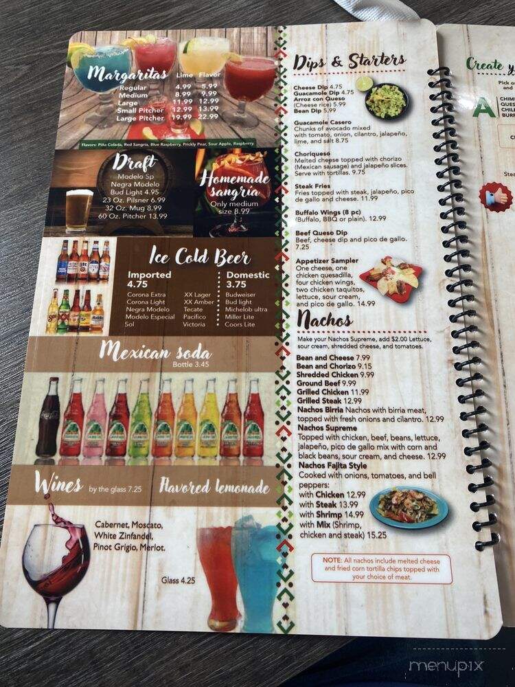 Arandas MX Cocina - Godfrey, IL menu_pic