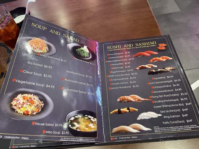 Sushi Nami - Metairie, LA menu_pic