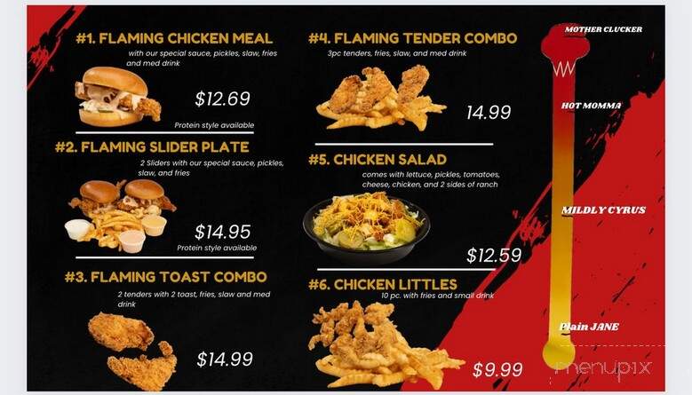 Flaming Chicken - Porterville, CA menu_pic