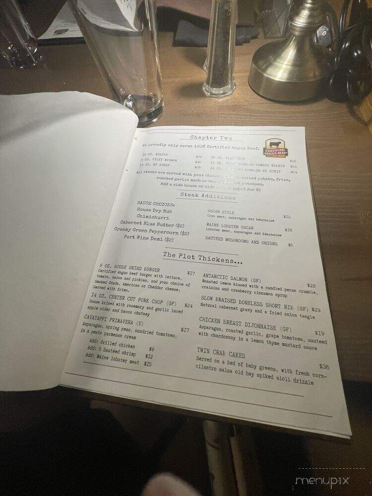 The Library Steakhouse - Fuquay Varina, NC menu_pic