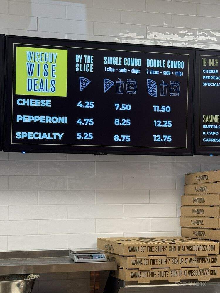 Wiseguy Pizza - Fort Lauderdale, FL menu_pic