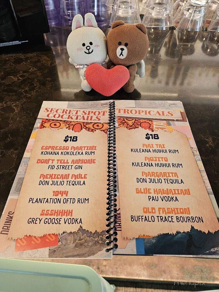 Secret Spot Honolulu - Honolulu, HI menu_pic