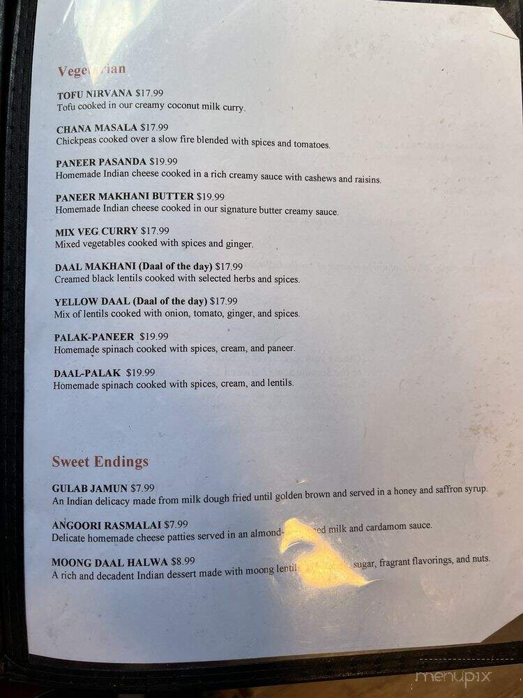 Butter Chicken Indian Kitchen - Gig Harbor, WA menu_pic