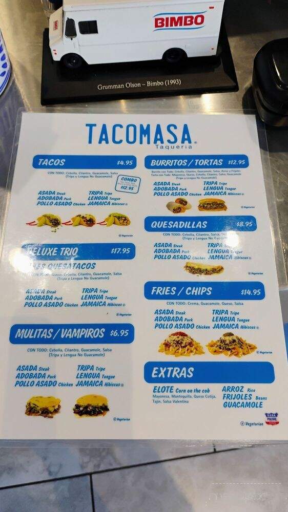 Tacomasa - El Segundo, CA menu_pic