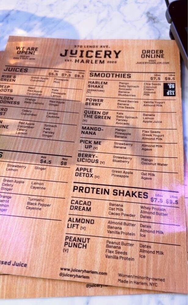 Juicery Harlem - New York, NY