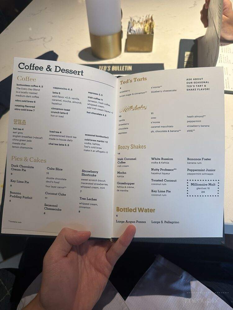 Ted's Bulletin - Washington, DC menu_pic