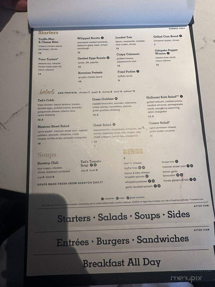 Ted's Bulletin - Washington, DC menu_pic