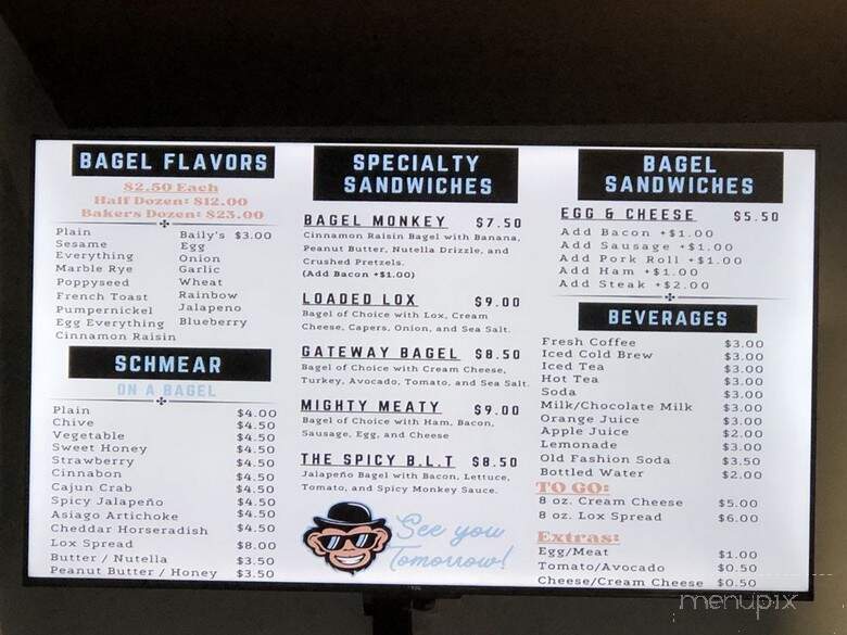 Bagel Monkey - Fort Myers, FL menu_pic