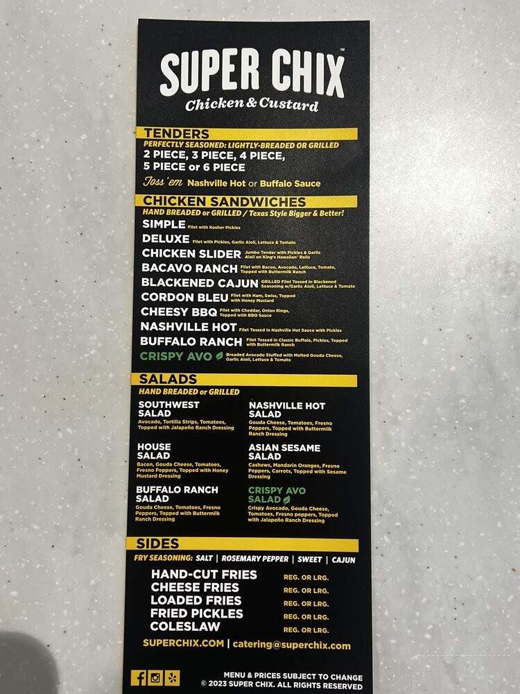 Super Chix - Pensacola, FL menu_pic