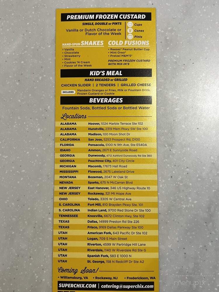 Super Chix - Pensacola, FL menu_pic