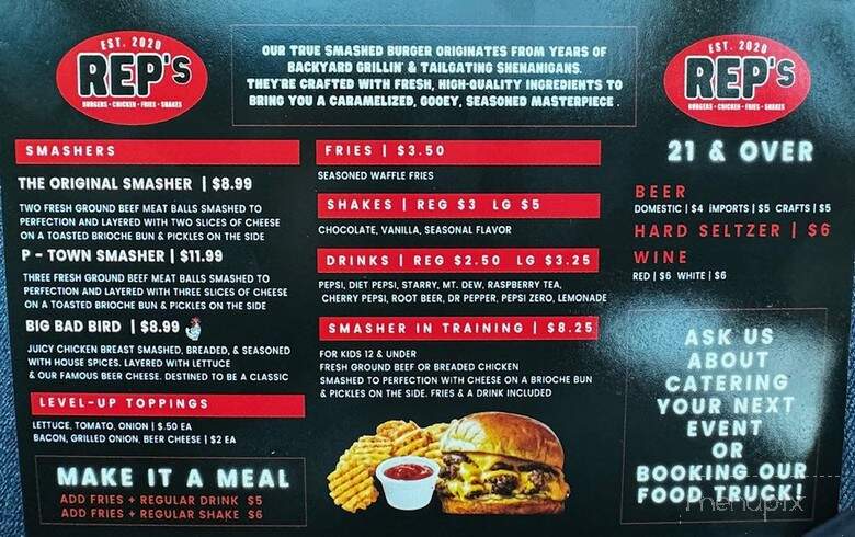Rep's Burgers - Palatine, IL menu_pic
