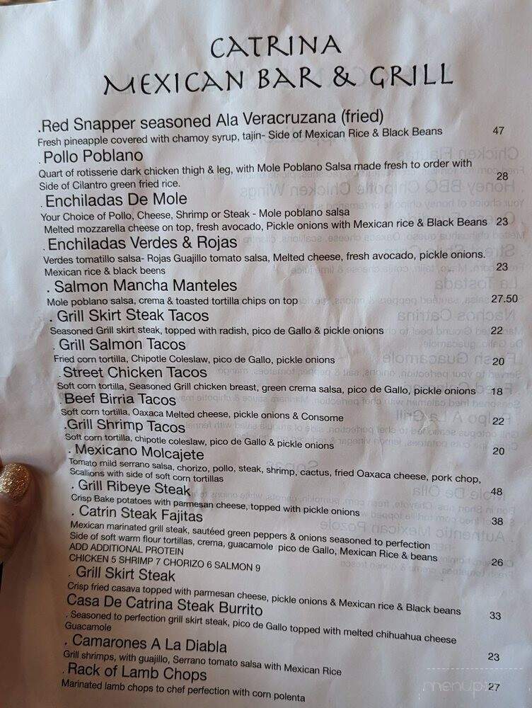 Casa De Catrina - Carle Place, NY menu_pic