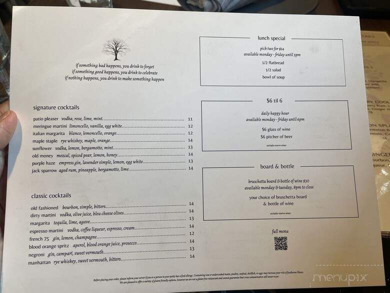 Acero Boards & Bottles - Boise, ID menu_pic
