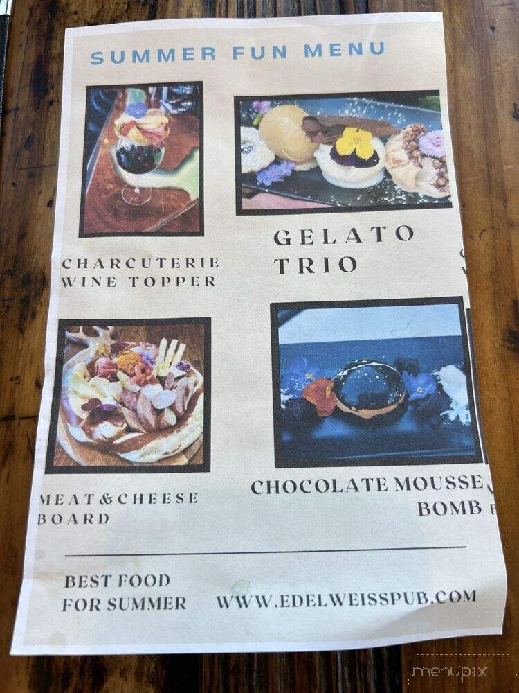 Edelweiss Pizza Pub Pastries - Reno, NV
