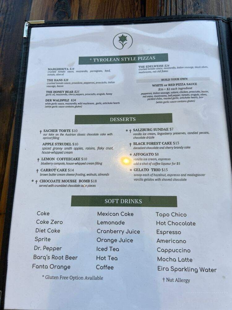 Edelweiss Pizza Pub Pastries - Reno, NV