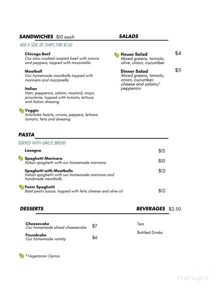 Amando's - Radford, VA menu_pic