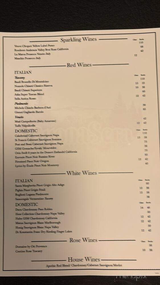 Buona Sera - Malta, NY menu_pic