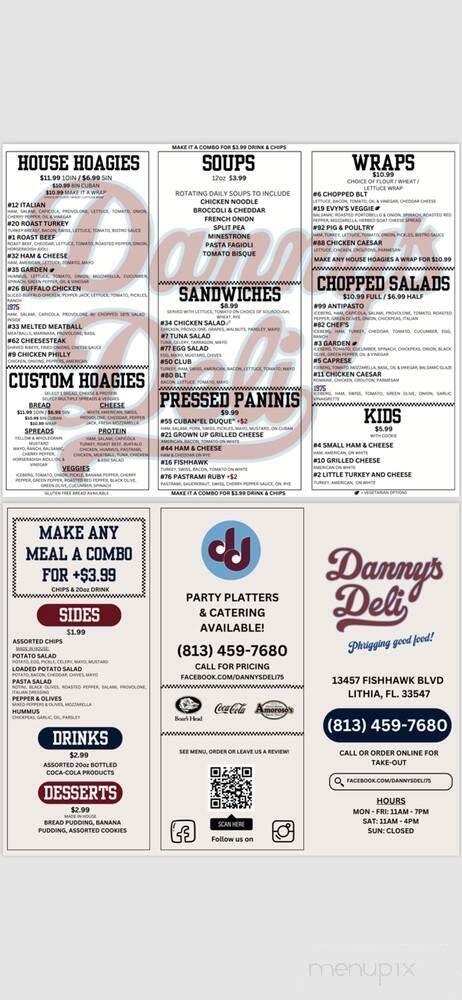 Danny's Deli - Lithia, FL menu_pic