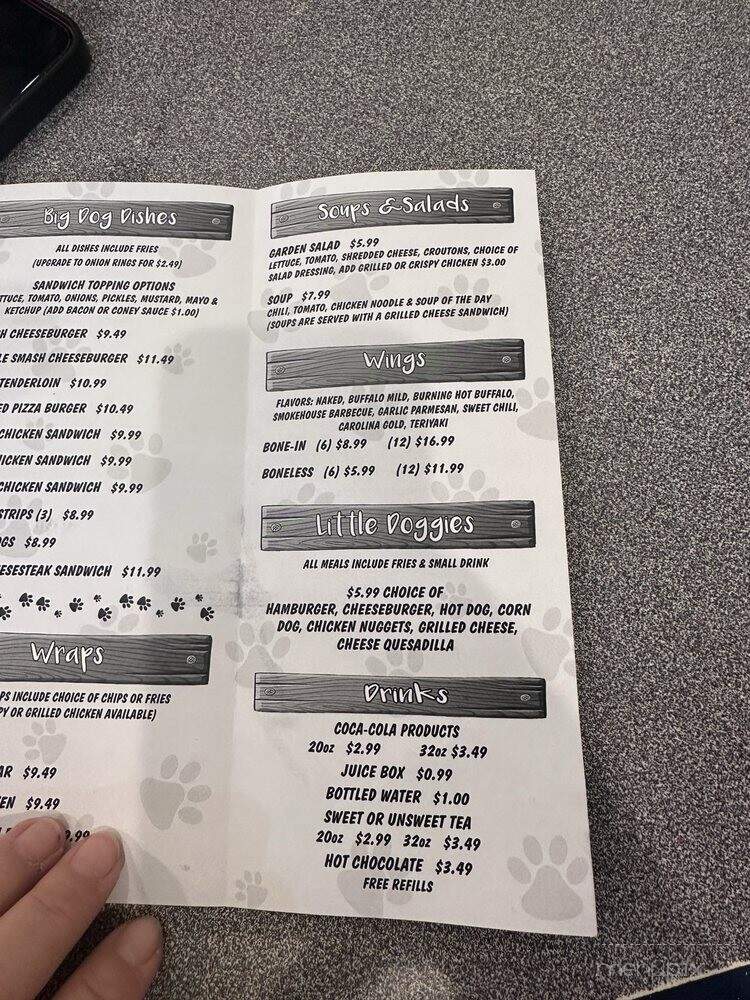 Dog House Grill & Ice Cream Pawlor - Knox, IN menu_pic