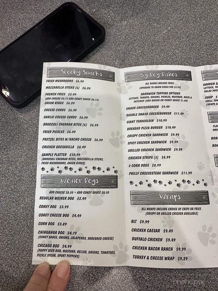 Dog House Grill & Ice Cream Pawlor - Knox, IN menu_pic