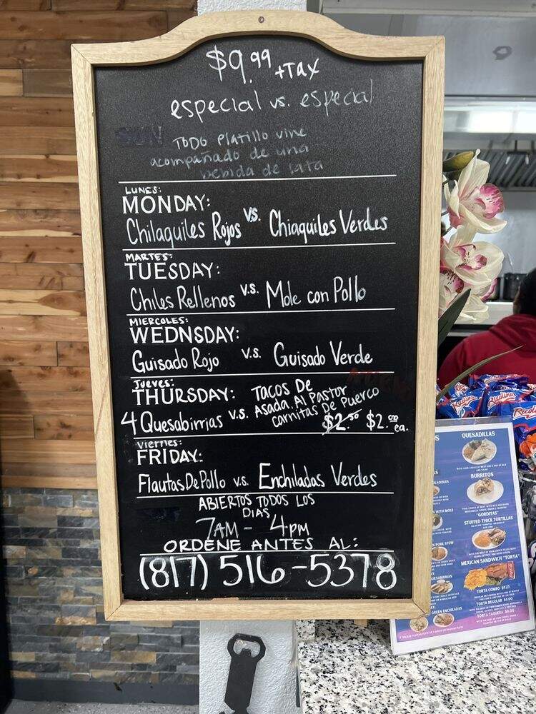 El Sazon De Los Vargas - Kennedale, TX menu_pic