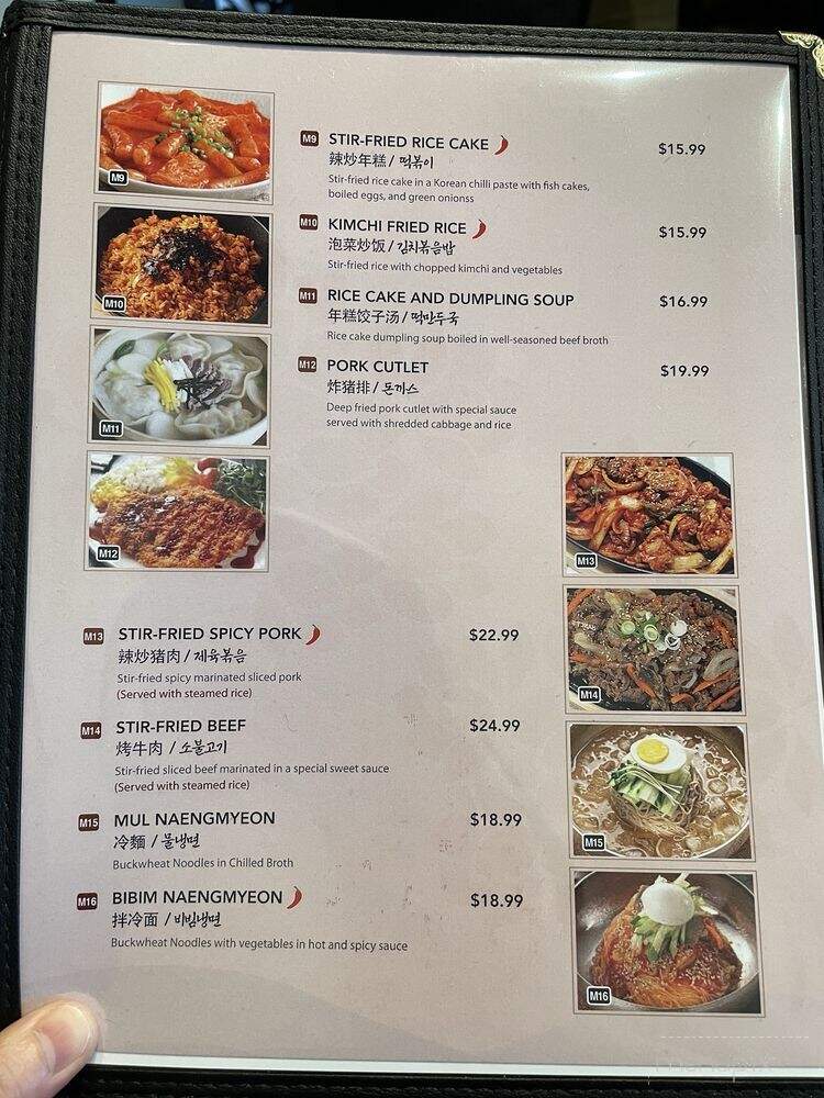 Gamasot Korean Restaurant - Richmond Hill, ON menu_pic