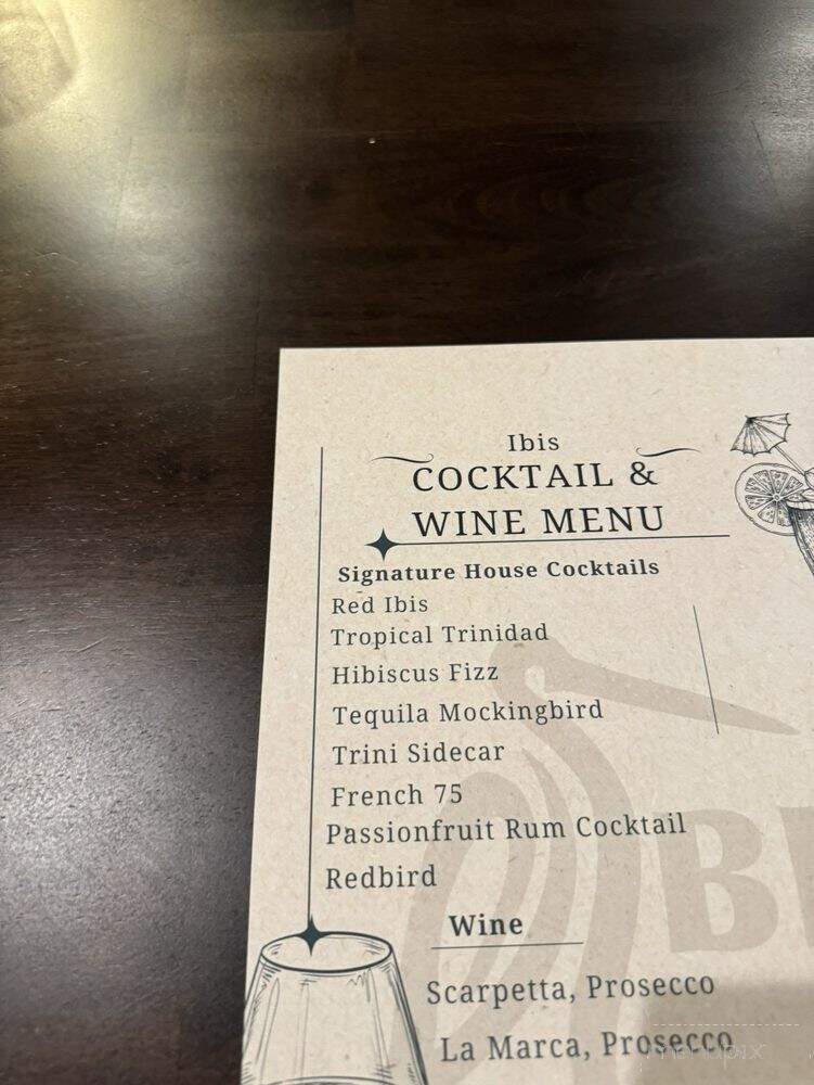 Ibis Cuisine - Virginia Beach, VA menu_pic