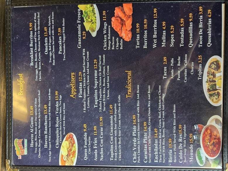 La Tapatia Taqueria Y Mariscos - Fontana, CA menu_pic