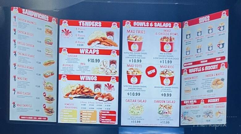 Mad Chicken - Baltimore, MD menu_pic