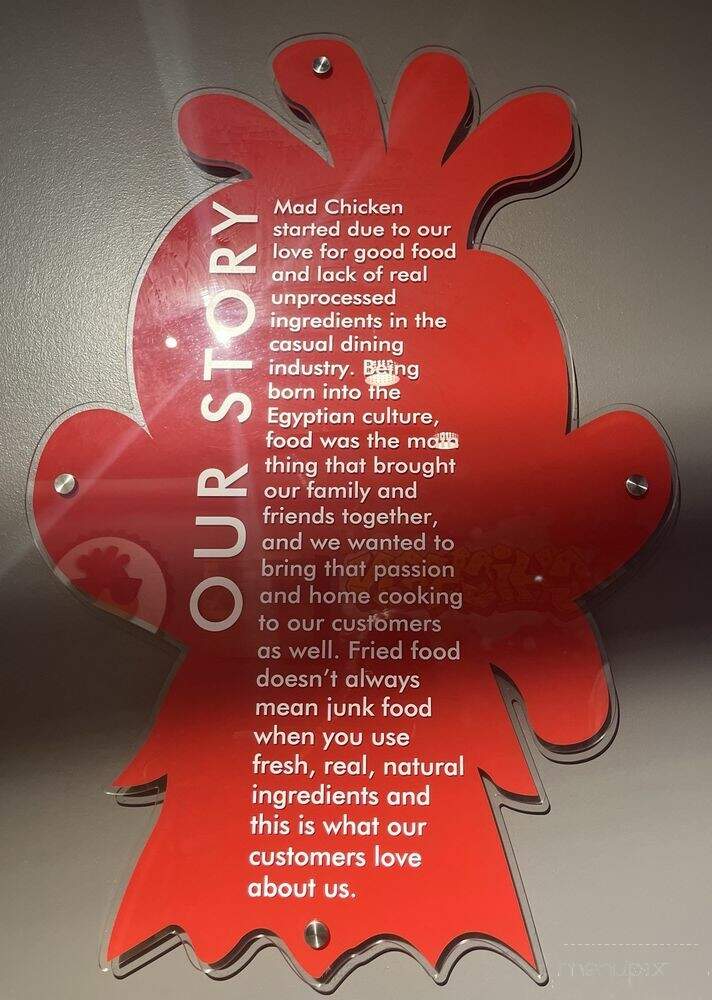 Mad Chicken - Baltimore, MD menu_pic