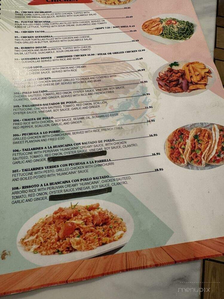 Misky Peruvian Latin Restaurant and Bar - Dothan, AL menu_pic
