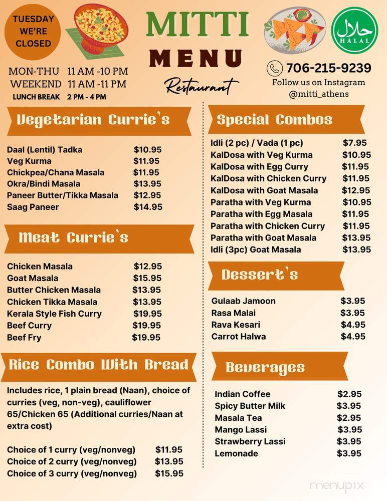 Mitti Desi Cuisine - Athens, GA