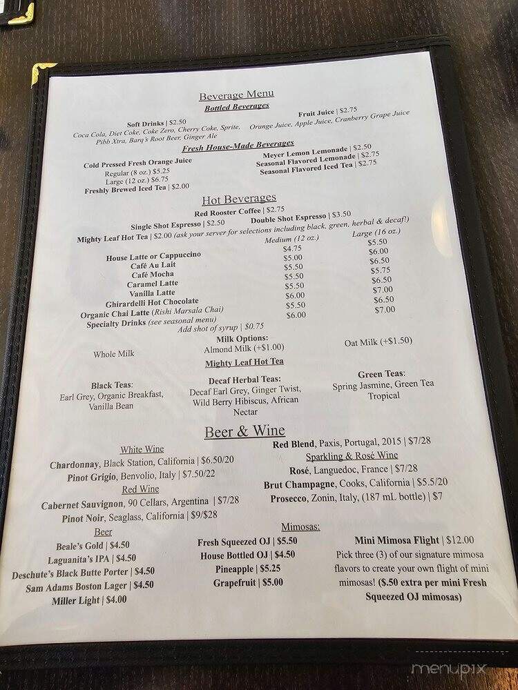 Our Daily Bread Bistro - Roanoke, VA menu_pic