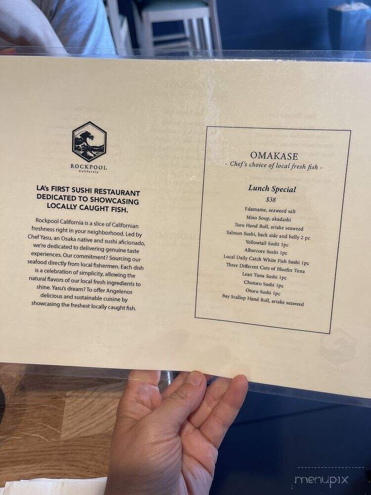 Rockpool California - Beverly Hills, CA menu_pic