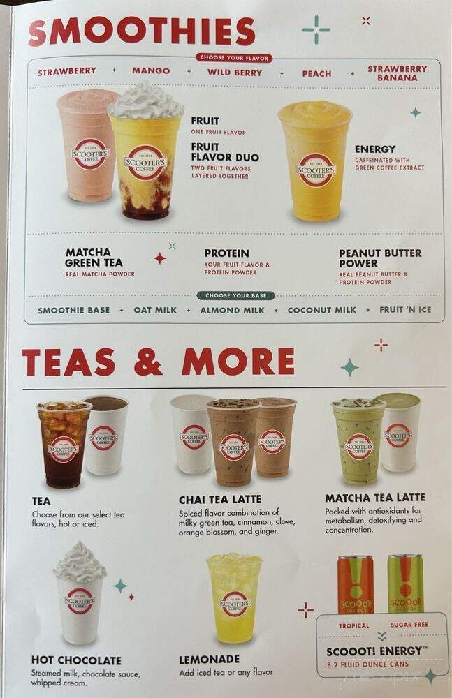 Scooter's Coffee - Akron, OH menu_pic