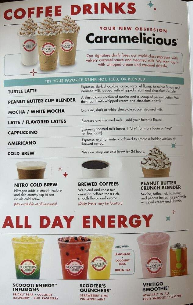 Scooter's Coffee - Akron, OH menu_pic