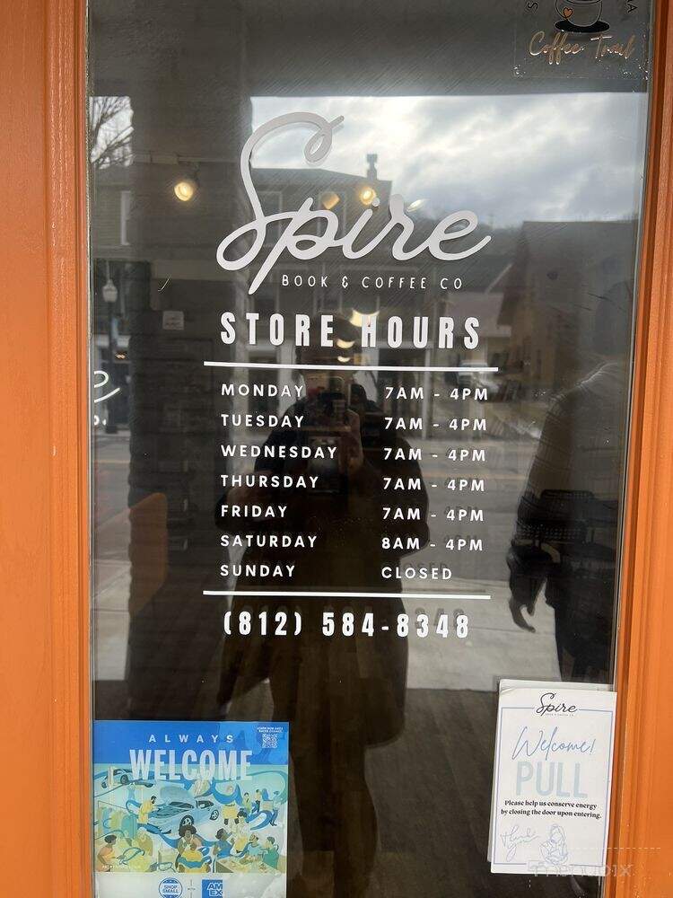 Spire Book & Coffee - Aurora, IN menu_pic