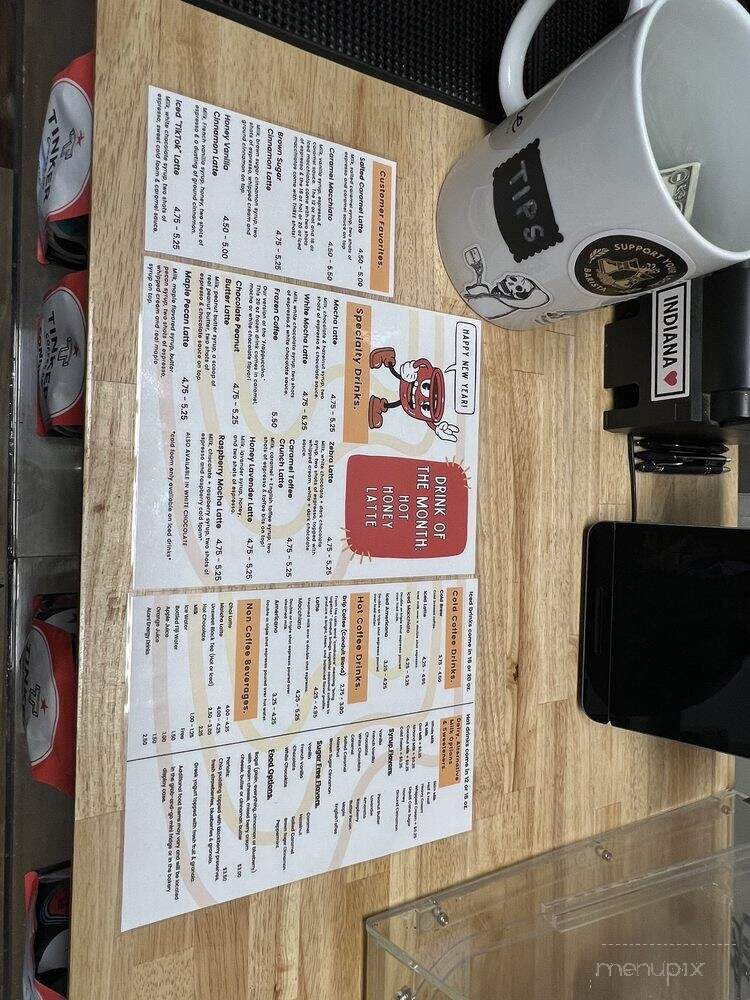 Spire Book & Coffee - Aurora, IN menu_pic