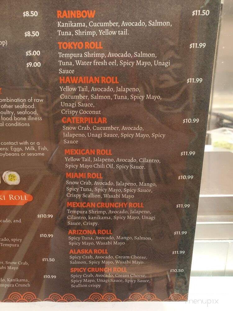 Sushi Mania - Aurora, IL menu_pic