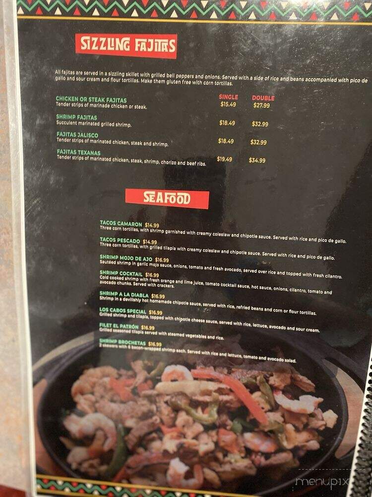 Tequila Jalisco Bar & Grill - Coggon, IA menu_pic