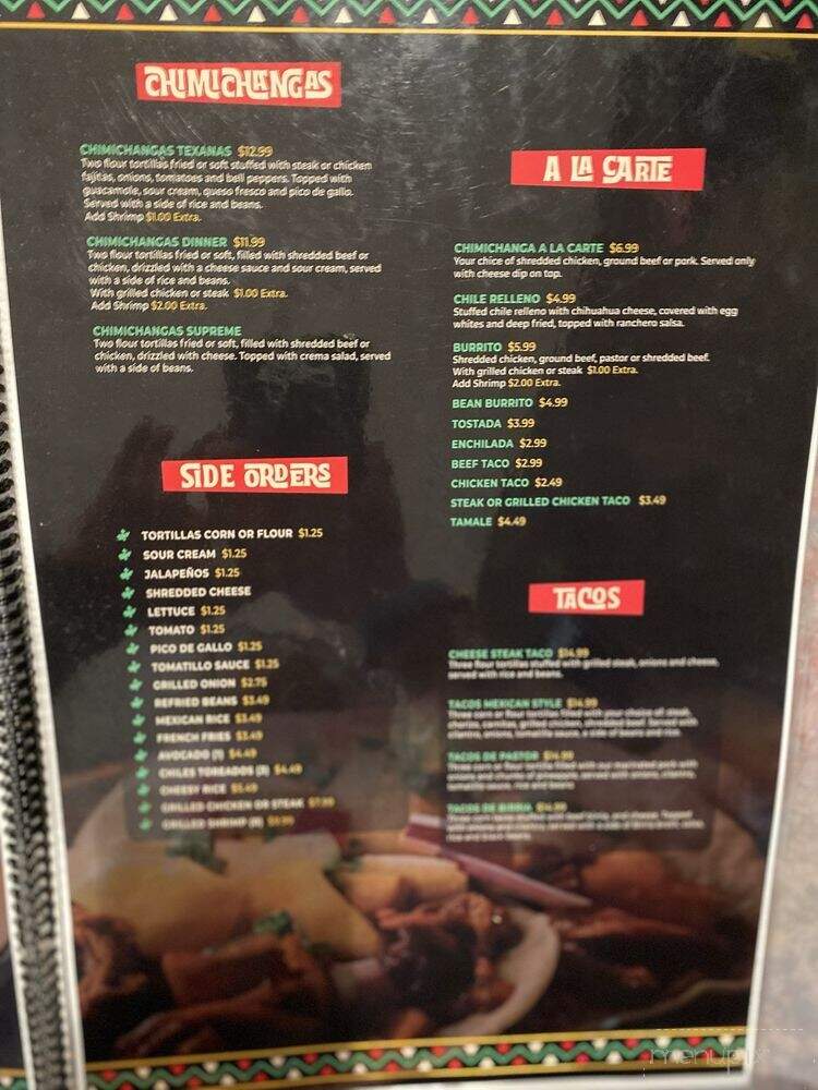Tequila Jalisco Bar & Grill - Coggon, IA menu_pic