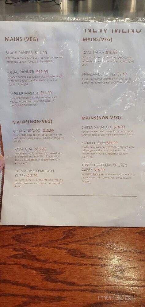 Toss It Up - Burlington, ON menu_pic