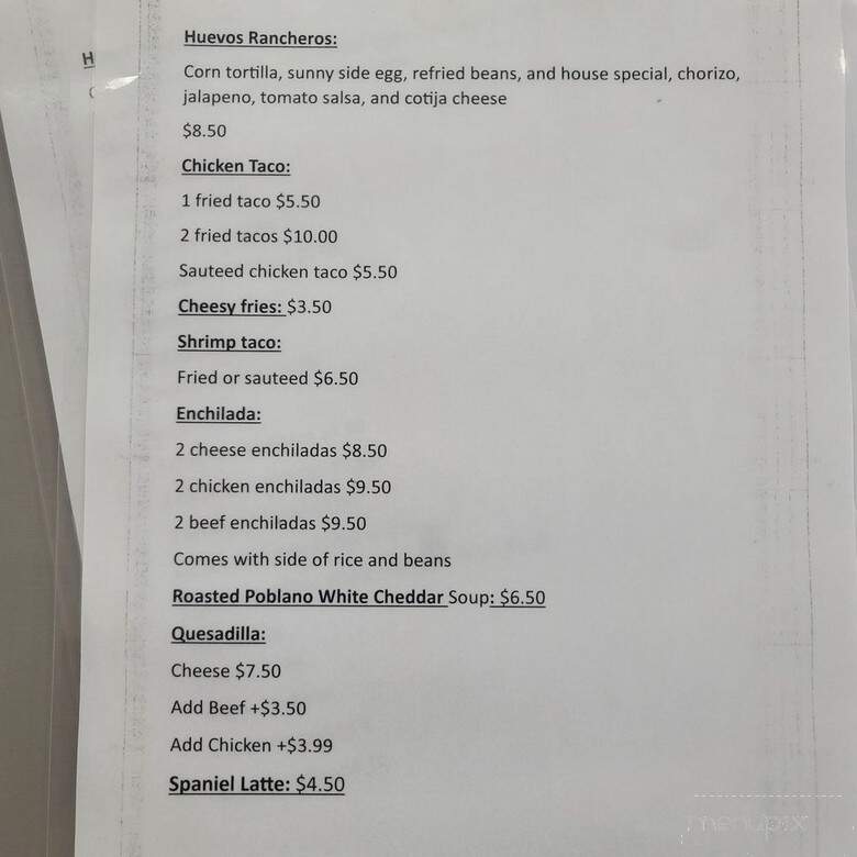 Agave Mexican Restaurant - Chalmette, LA menu_pic