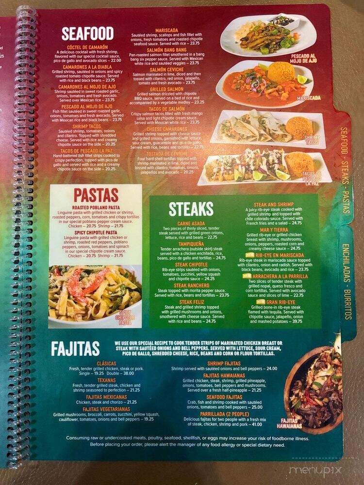 El Poblano Grill & Cantina - Columbia, MO menu_pic
