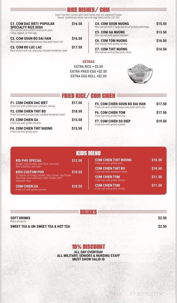 Pho Ho Asian Fusion Cuisine - Ardmore, OK menu_pic