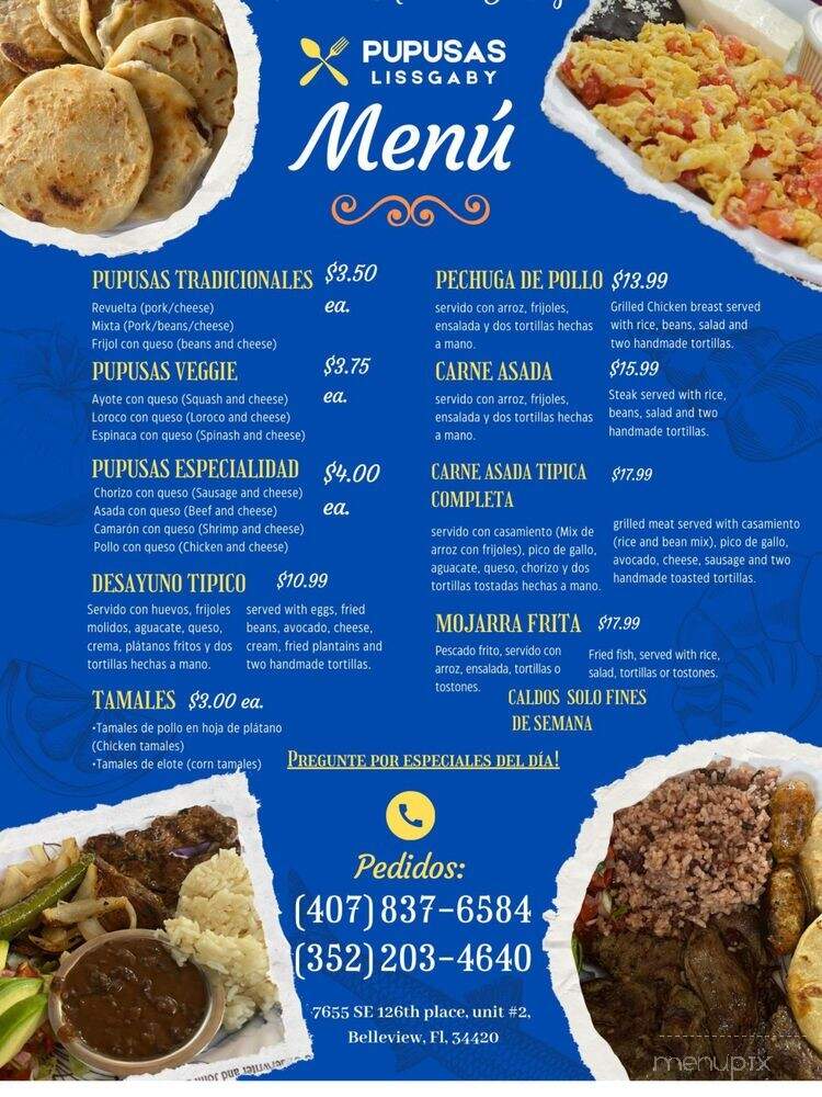 Pupusas Lissgaby - Belleview, FL menu_pic