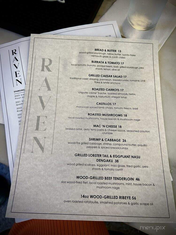 Raven - Oklahoma City, OK menu_pic