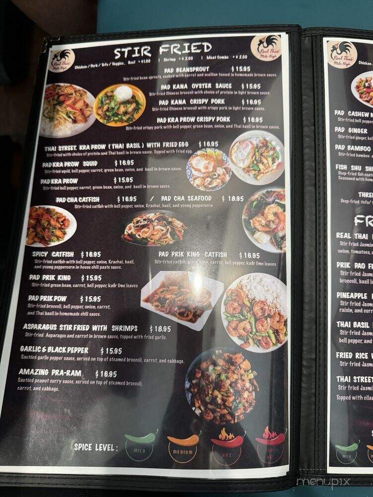 Real Thai Mile High - Aurora, CO menu_pic